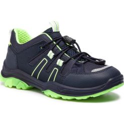 Sneakersy SUPERFIT - 4-09068-80 S Blau/Gelb. Niebieskie trampki chłopięce Superfit, bez wzorów, ze skóry ekologicznej, na sznurówki. W wyprzedaży za 209,00 zł.