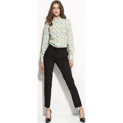 Eleganckie Czarne Spodnie z Kantem. Spodnie damskie Molly.pl. Za 129,90 zł.
