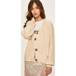 Answear - Kardigan. Brązowe swetry damskie ANSWEAR, xl, bez wzorów, z elastanu. W wyprzedaży za 89,90 zł.