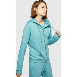 Diesel bluza damska Brandal L turkusowa. Niebieskie bluzy damskie Diesel, l, bez wzorów, bez rękawów, bez kaptura. Za 259,00 zł.