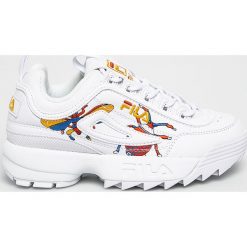 Fila - Buty Disruptor Calabrone Low. Białe buty sportowe damskie Fila, bez wzorów, z gumy, sportowe. Za 519,90 zł.