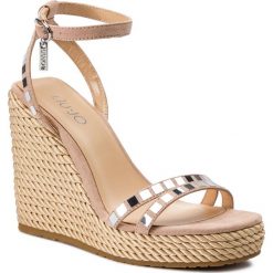Espadryle LIU JO - Lucy 01 S19089 T9122 Pink 00006. Różowe espadryle damskie z aplikacjami, ze skóry. W wyprzedaży za 339,00 zł.