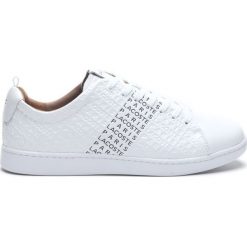 Lacoste Tenisówki Biały. Białe trampki męskie Lacoste, ze skóry. Za 550,95 zł.