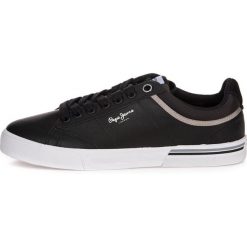 Pepe Jeans tenisówki męskie North 19 PMS30560 42 czarne. Czarne trampki męskie Pepe Jeans, bez wzorów, z jeansu, bez zapięcia. Za 319,00 zł.