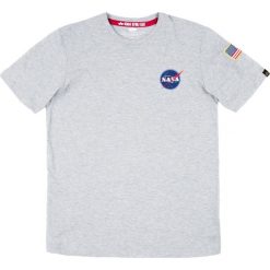 Koszulka Alpha Industries Space Shuttle 176507-17. Białe koszulki męskie Alpha Industries, xl, bez wzorów, bez kołnierzyka, bez rękawów. Za 126,99 zł.