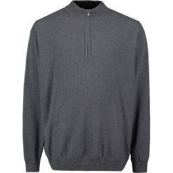 Swetry rozpinane męskie: Jacamo ZIP NECK PLUS Kardigan charcoal