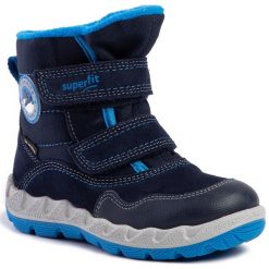 Śniegowce SUPERFIT - GORE-TEX 5-09013-81 S Blau/Blau. Niebieskie śniegowce chłopięce Superfit, bez zapięcia, gore-tex. W wyprzedaży za 289,00 zł.