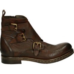Botki męskie - 4079103 MA CU. Brązowe botki męskie Venezia, ze skóry. Za 629,00 zł.