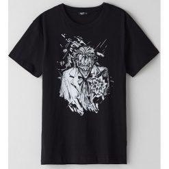 Koszulka Joker - Czarny. Czarne koszulki męskie Cropp, s, bez wzorów, bez kołnierzyka, bez rękawów. Za 49,99 zł.