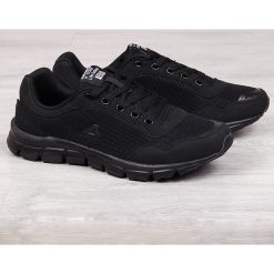 Buty sportowe męskie czarne American Club - czarny. Czarne buty sportowe męskie American CLUB, bez zapięcia. Za 99,99 zł.
