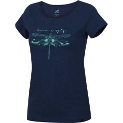 Hannah Koszulka damska Karmela Dark Denim (rozmiar 36). Bluzki sportowe damskie Hannah, bez wzorów, z denimu, bez kołnierzyka, bez rękawów, bez kaptura. W wyprzedaży za 74,00 zł.