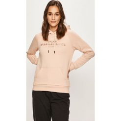 Peak Performance - Bluza. Różowe bluzy damskie Peak Performance, s, z aplikacjami, z bawełny, bez rękawów, z kapturem. Za 449,90 zł.