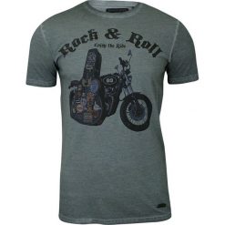 Męska Koszulka (T-shirt) - Brave Soul - Motor i Gitara, Rock n Roll TSBRSSS18TRIPszarziel. Żółte koszulki męskie Brave Soul, m, z nadrukiem, z tkaniny, casualowe, bez kołnierzyka. Za 59,00 zł.