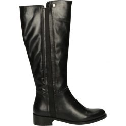 Kozaki - ESTER1789 BLA. Czarne buty zimowe damskie Venezia, ze skóry. Za 269,00 zł.
