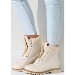 Jasnobeżowe Traperki Bug Fly. Brązowe buty zimowe damskie vices. Za 59,99 zł.