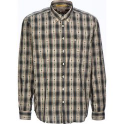 Koszula "Jack" - Regular fit - w kolorze zielono-beżowym. Brązowe koszule męskie xxl, w kratkę, z bawełny. W wyprzedaży za 79,95 zł.