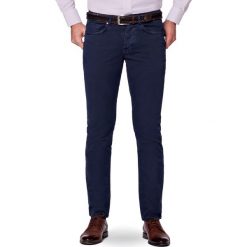 Spodnie C.Granatowe Femes. Czarne spodnie męskie LANCERTO, na co dzień, na lato, s, z haftami, z elastanu, casualowe. Za 299,90 zł.