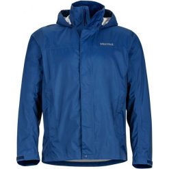 Marmot Precip Jacket Arctic Navy M. Niebieskie kurtki sportowe męskie marki Marmot, m, bez wzorów, z kapturem, trekkingowe. W wyprzedaży za 299,00 zł.