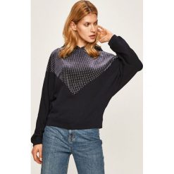 Only - Bluza. Niebieskie bluzy damskie ONLY, s, z aplikacjami, z bawełny, bez rękawów, z kapturem. W wyprzedaży za 89,90 zł.