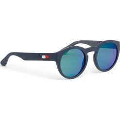 Okulary przeciwsłoneczne TOMMY HILFIGER - 1555/S Blu Verde RNB. Niebieskie okulary przeciwsłoneczne damskie TOMMY HILFIGER. Za 499,00 zł.