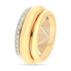Wspaniały Złoty Pierścionek - złoto 750, Brylant 0,17ct. Żółte pierścionki damskie W.KRUK, z brylantem, złote. Za 10900,00 zł.