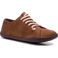 Półbuty CAMPER - Peu Cami 20848-152 Brown. Pomarańczowe półbuty damskie marki Camper, na co dzień, bez wzorów, ze skóry, bez obcasa, na płaskiej podeszwie, bez zapięcia. Za 569,00 zł.