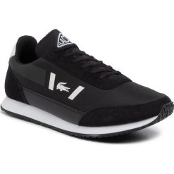 Sneakersy LACOSTE - Partner 319 2 SMA 7-38SMA0004312 Blk/Wht. Czarne sneakersy męskie Lacoste, na co dzień, bez wzorów, ze skóry, bez zapięcia. W wyprzedaży za 299,00 zł.