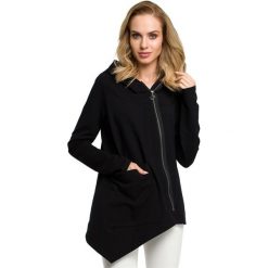 Bluza - czarna. Czarne bluzy damskie Moe, s, z elastanu. Za 179,00 zł.