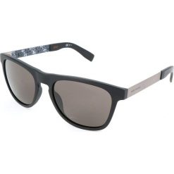 Męskie okulary przecwsłoneczne w kolorze czarno-szaro-brązowym. Szare okulary przeciwsłoneczne męskie marki Hugo Boss Sunglasses, z tworzywa sztucznego, wakacyjne. W wyprzedaży za 193,95 zł.