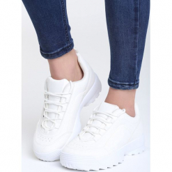 Białe Sneakersy Get This. Białe sneakersy damskie vices, z materiału. Za 89,99 zł.