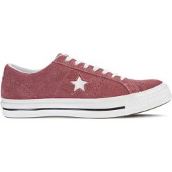 Czerwone Kultowe Trampki Converse ONE STAR. Czerwone trampki i tenisówki damskie Molly.pl, bez wzorów, ze skóry, bez zapięcia. Za 369,00 zł.