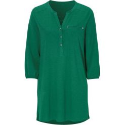 Cellbes Tunika ciemnozielony female zielony 42/44. Zielone tuniki damskie Cellbes, z aplikacjami, z dżerseju, bez kołnierzyka, z długim rękawem. Za 89,00 zł.