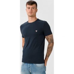 Guess Core Koszulka Niebieski. Niebieskie podkoszulki męskie Guess, m, z aplikacjami, z elastanu, z krótkim rękawem. Za 114,95 zł.
