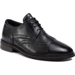Półbuty SALAMANDER - Ambro 31-69202-01 Black. Czarne buty wizytowe męskie Salamander, ze skóry, bez zapięcia. W wyprzedaży za 349,00 zł.