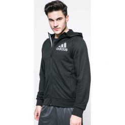 Adidas Performance - Bluza. Czarne bluzy męskie marki adidas Performance, xl, z nadrukiem, z poliesteru, z kapturem. W wyprzedaży za 169,90 zł.