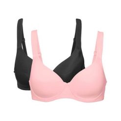 Cellbes Biustonosz Sara 2 Pack różowy czarny female różowy/czarny 105C. Różowe biustonosze sportowe damskie Cellbes, bez wzorów. Za 159,00 zł.