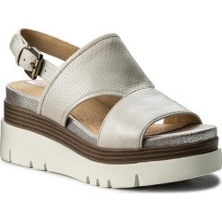 Sandały GEOX - D Radwa B D827UB 00044 C1002 Off White. Szare klapki damskie Geox, bez wzorów, ze skóry ekologicznej, bez obcasa, na obcasie. W wyprzedaży za 339,00 zł.