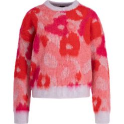 Sweter Pinko Ceceno 20192 PBK2 1B145V Y5T7. Różowe swetry damskie Pinko, l, bez wzorów, z wełny, klasyczne, bez rękawów, bez kaptura. W wyprzedaży za 479,00 zł.