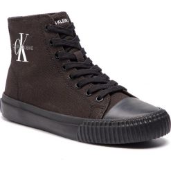 Trampki CALVIN KLEIN JEANS - Idelle R7800 Black. Czarne półbuty damskie Calvin Klein Jeans, na co dzień, bez wzorów, z jeansu, bez obcasa, na płaskiej podeszwie, bez zapięcia. Za 469,00 zł.