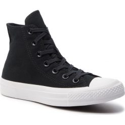 Trampki CONVERSE - Ctas Hi 163301C Black/Black/White. Czarne półbuty męskie Converse, bez wzorów, z gumy, bez zapięcia. W wyprzedaży za 249,00 zł.
