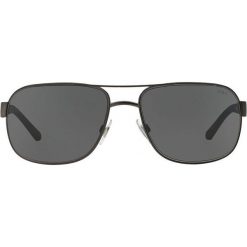 Polo Ralph Lauren - Okulary. Czarne okulary przeciwsłoneczne męskie marki Polo Ralph Lauren, z materiału, prostokątne. W wyprzedaży za 469,90 zł.