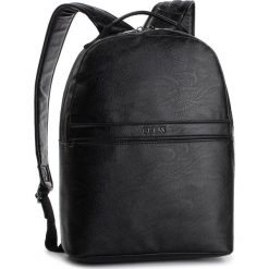 Plecak GUESS - City HM6716 POL93 BLA. Czarne torby męskie skórzane Guess, z aplikacjami, ze skóry ekologicznej. W wyprzedaży za 339,00 zł.