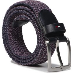 Pasek Męski TOMMY HILFIGER - Denton Two Tone Elastic 3.5 AM0AM05890 CJM. Paski męskie TOMMY HILFIGER, w paski, ze skóry. W wyprzedaży za 179,00 zł.