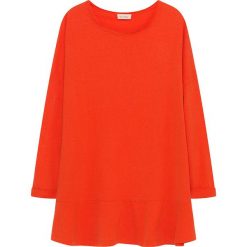 Koszulka w kolorze czerwonym. Czerwone t-shirty damskie American Vintage, s, z bawełny, z okrągłym kołnierzem, z długim rękawem. W wyprzedaży za 86,95 zł.