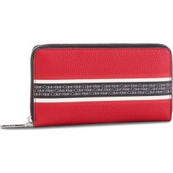 Duży Portfel Damski CALVIN KLEIN - Race Large Ziparound K60K604884 640. Czerwone portfele damskie marki Calvin Klein, ze skóry ekologicznej. Za 299,00 zł.
