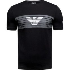 T-shirt EA7 EMPORIO ARMANI Czarny. Czarne t-shirty męskie marki EA7 Emporio Armani, z dżerseju, z klasycznym kołnierzykiem. Za 217,00 zł.