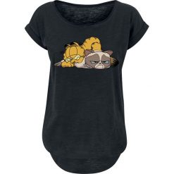 Grumpy Cat Double Trouble Koszulka damska czarny. Czarne t-shirty damskie marki Grumpy Cat, xl, z nadrukiem, z materiału, z okrągłym kołnierzem. Za 99,90 zł.