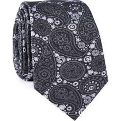 Krawat jedwabny KWSR000315. Czarne krawaty męskie marki Giacomo Conti, z jedwabiu, eleganckie. Za 129,00 zł.