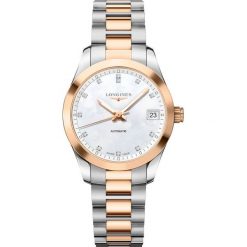 ZEGAREK LONGINES CONQUEST CLASSIC LADY DIAMONDS L2.385.5.87.7. Szare zegarki męskie LONGINES, złote. Za 14530,00 zł.