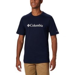Koszulka męska Columbia CSC Basic 1680051466 - granatowy. Niebieskie koszulki męskie Columbia, s, bez wzorów, bez kołnierzyka, bez rękawów. Za 102,99 zł.